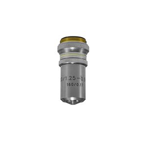 Objetivas 100x com abertura de íris para uso em microscópio modelo NO216