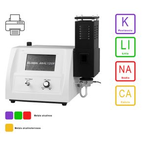 Fotometro de Chama - Digital K, Na,Li, Ca com Impressora embutida