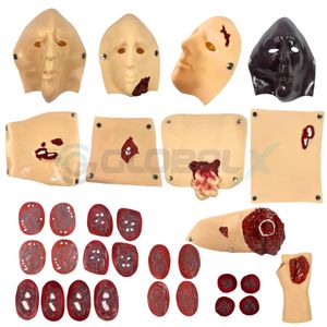 Kit Simulador de Trauma e Feridas - 33 peças